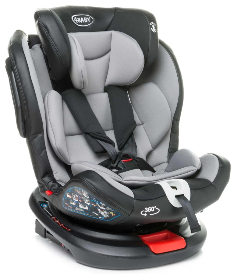 4Baby Roto-Fix Red 360º 0-36 Kg Isofix Autostoel - Afbeelding 8