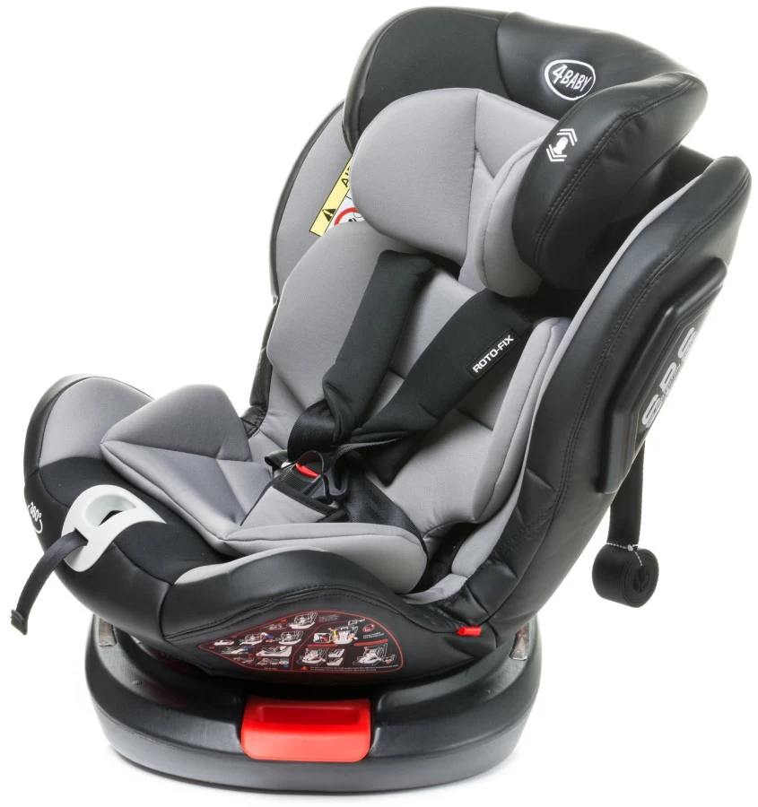 4Baby Roto-Fix Black 360º 0-36 Kg Isofix Autostoel - Afbeelding 9