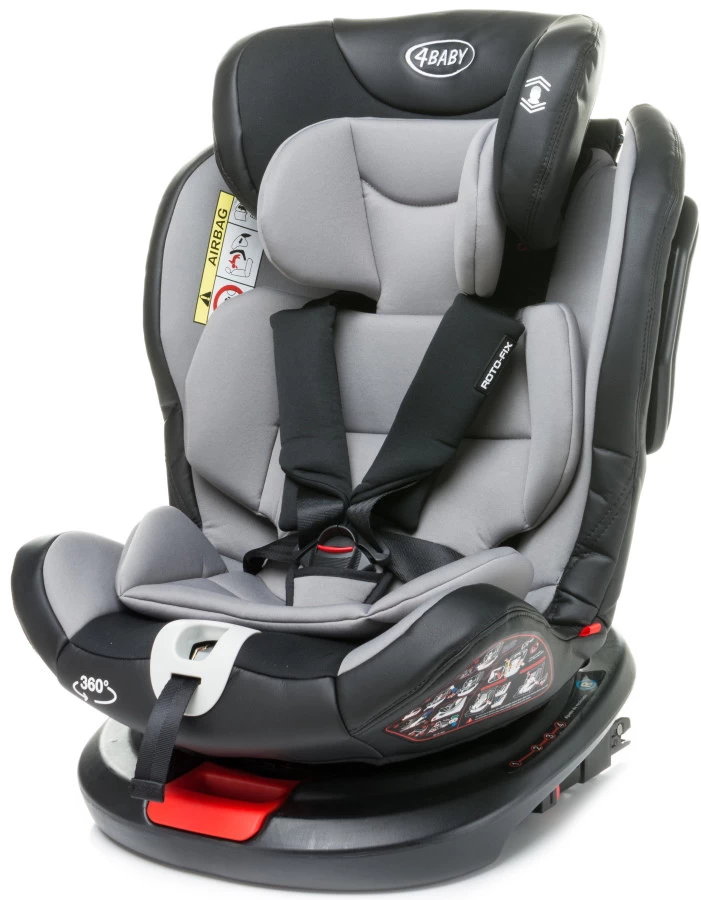 4Baby Roto-Fix Red 360º 0-36 Kg Isofix Autostoel - Afbeelding 5