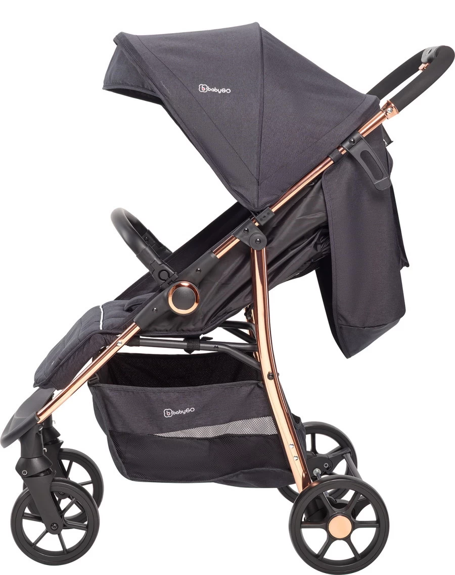 Babygo Style Black Rose 3-in-1 Kinderwagen Incl. Autostoel 6321 - Afbeelding 4