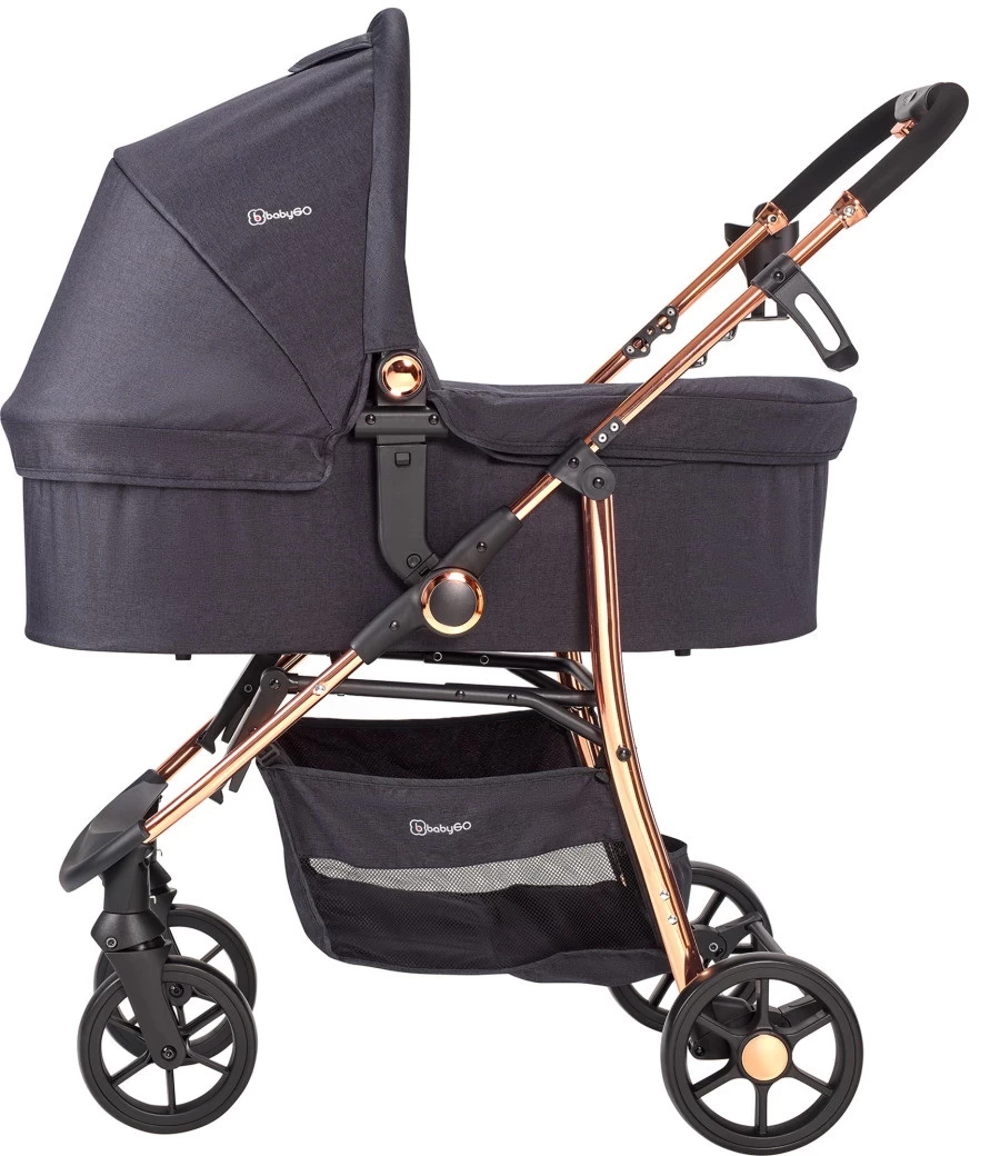 Babygo Style Black Rose 3-in-1 Kinderwagen Incl. Autostoel 6321 - Afbeelding 2