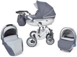 Baby Merc Faster 3 Exclusive Grey Kinderwagen Incl. Autostoel F8