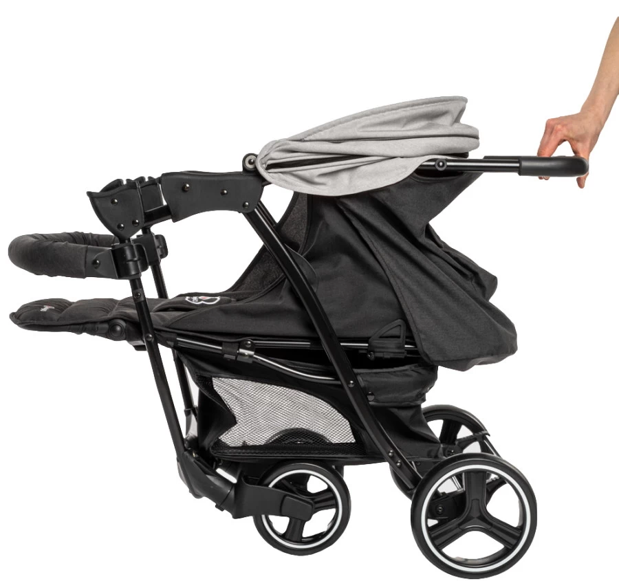 Babygo Basket Grey Melange Wandelwagen 6402 - Afbeelding 4