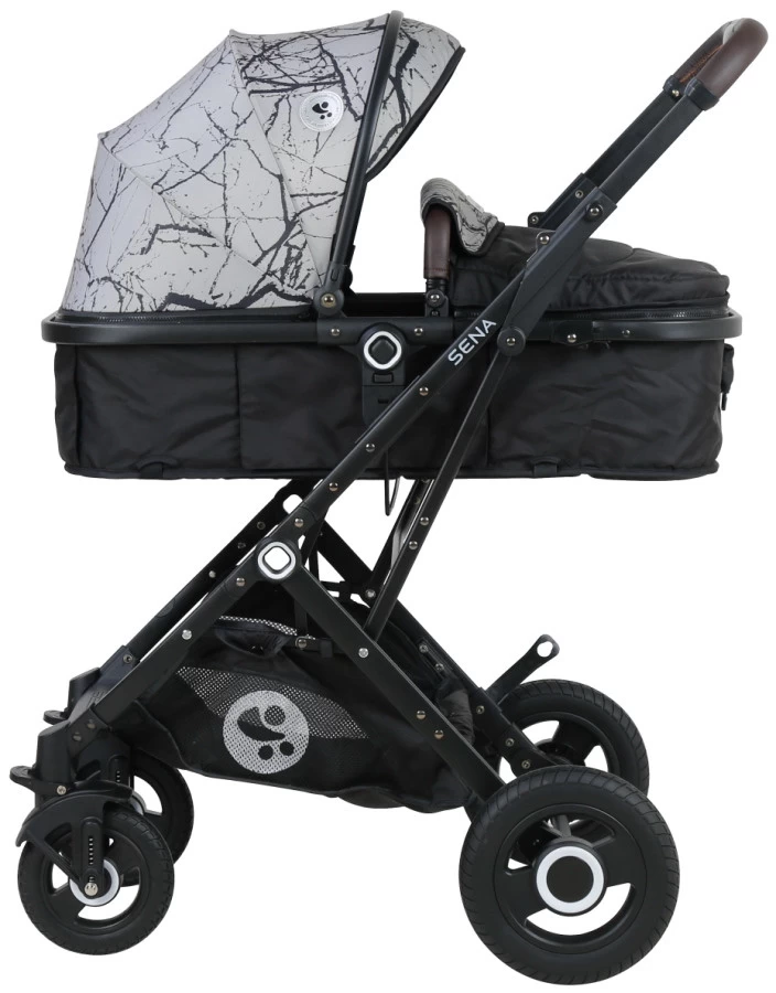 Lorelli Sena Grey Marble 3-in-1 Combi Kinderwagen Incl. Autostoel 1002161-2113 - Afbeelding 2