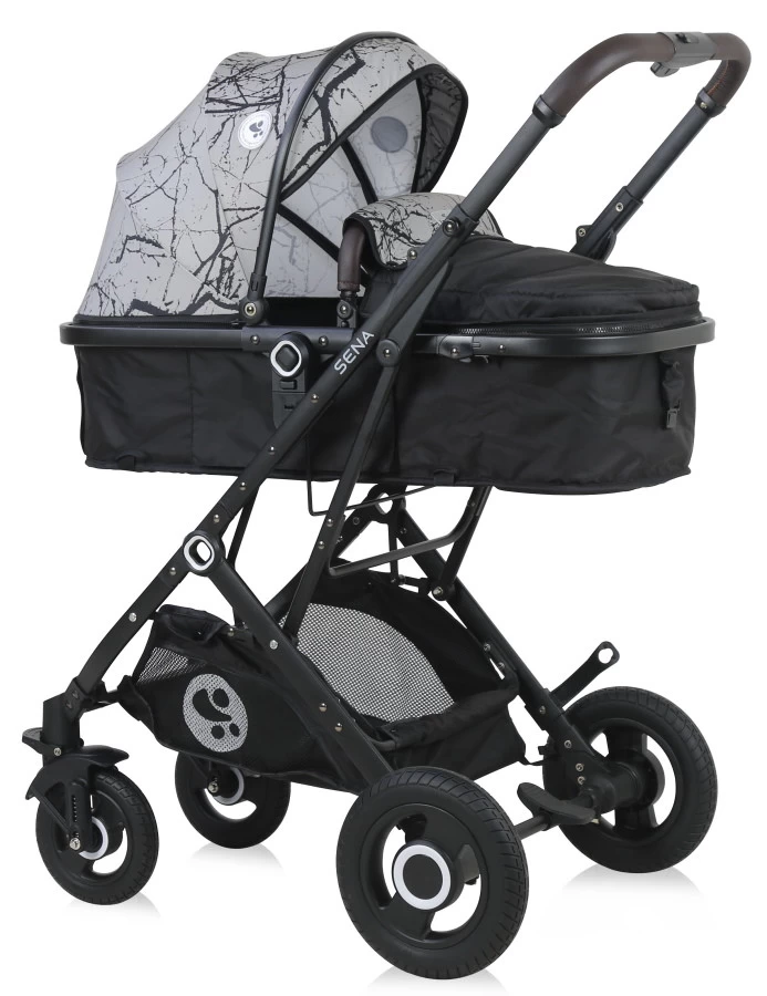 Lorelli Sena Grey Marble 3-in-1 Combi Kinderwagen Incl. Autostoel 1002161-2113 - Afbeelding 4