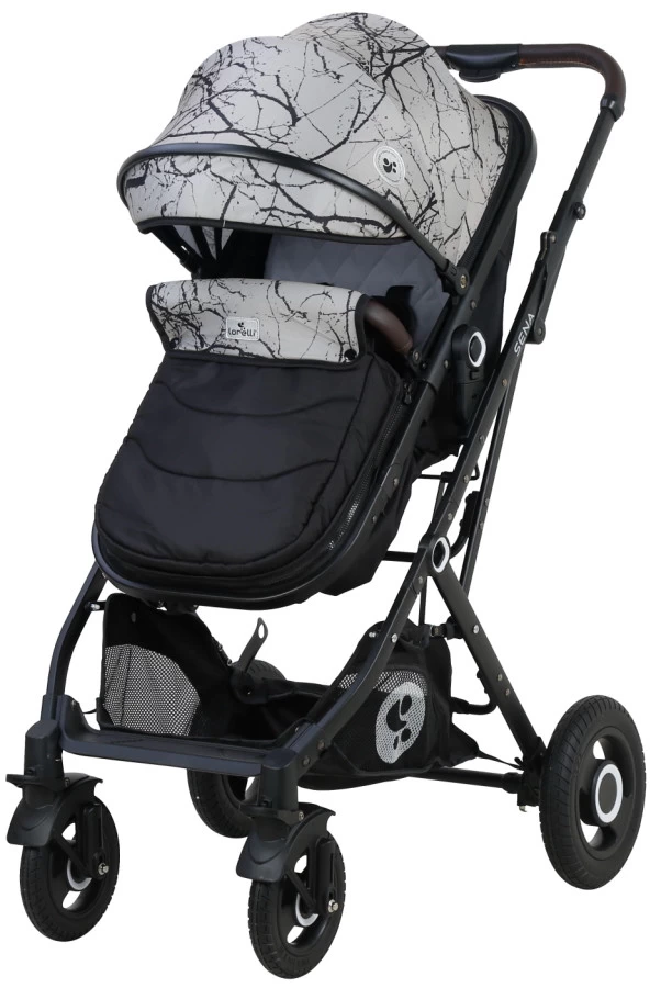 Lorelli Sena Grey Marble 3-in-1 Combi Kinderwagen Incl. Autostoel 1002161-2113 - Afbeelding 3