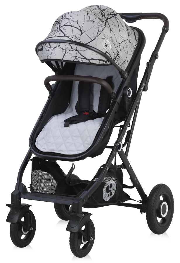 Lorelli Sena Grey Marble 3-in-1 Combi Kinderwagen Incl. Autostoel 1002161-2113 - Afbeelding 6