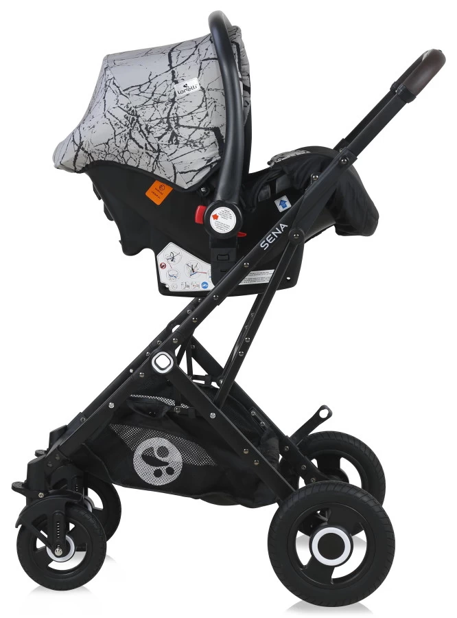 Lorelli Sena Grey Marble 3-in-1 Combi Kinderwagen Incl. Autostoel 1002161-2113 - Afbeelding 9