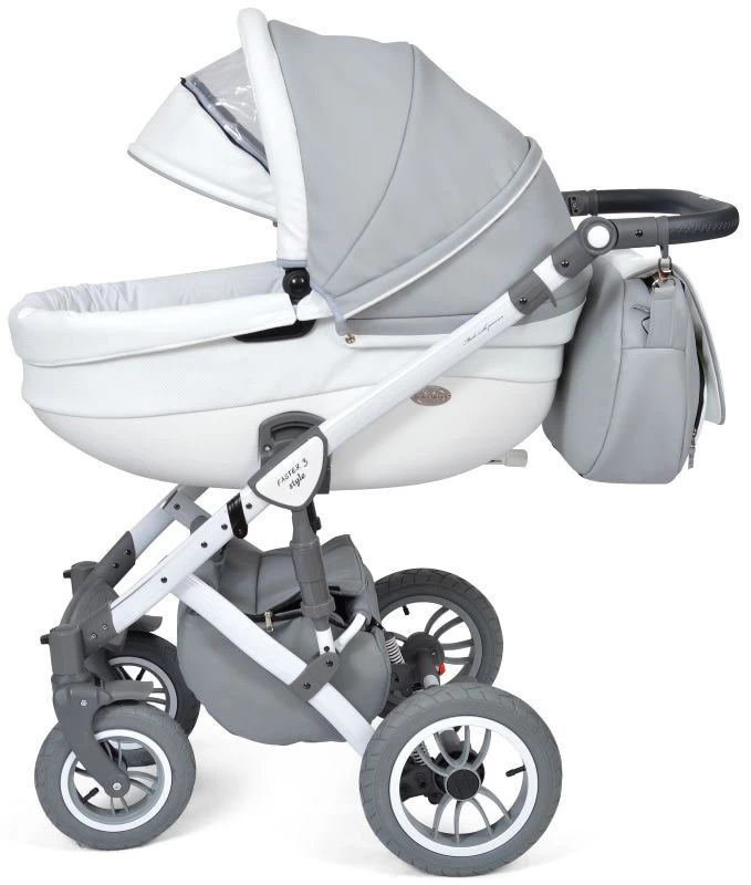 Baby Merc Faster 3 Eco Leather Grey Kinderwagen Incl. Autostoel F10 - Afbeelding 4