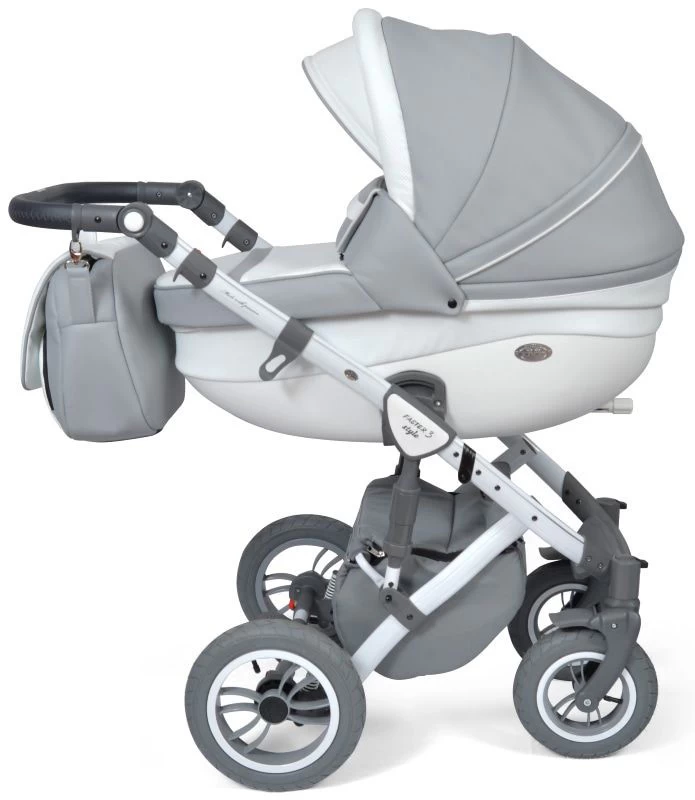 Baby Merc Faster 3 Eco Leather Grey Kinderwagen Incl. Autostoel F10 - Afbeelding 3