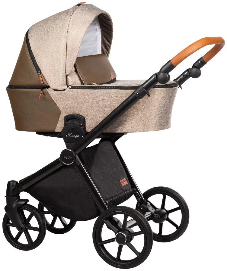 Baby Merc Mango Beige Kinderwagen Incl. Autostoel M/MO02B - Afbeelding 2