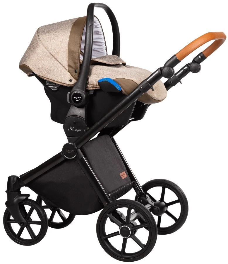 Baby Merc Mango Beige Kinderwagen Incl. Autostoel M/MO02B - Afbeelding 4