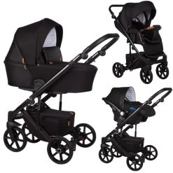 Baby Merc Mosca Black 3-in-1 Kinderwagen Incl. Autostoel MO/ML204/B