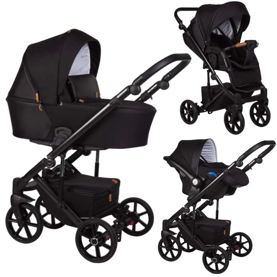 Baby Merc Mosca Black 3-in-1 Kinderwagen Incl. Autostoel MO/ML204/B