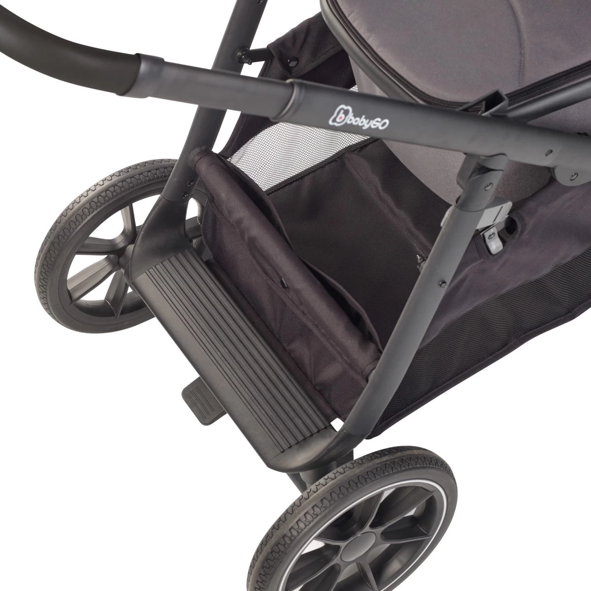 Babygo Duo Ultra Grey Tandem Kinderwagen Incl. 2 Autostoelen En 2 Ultrabase 780001 - Afbeelding 13