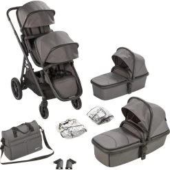 Babygo Duo Grey Tandem Kinderwagen 7801