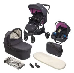Babygo Style Rosa 3-in-1 Kinderwagen Incl. Autostoel 6324
