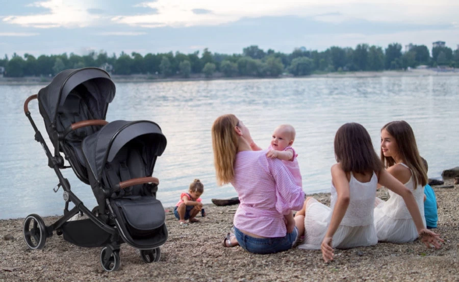 Babygo Twinner Blue Tandem Duowagen Incl. 2 Autostoelen - Afbeelding 18