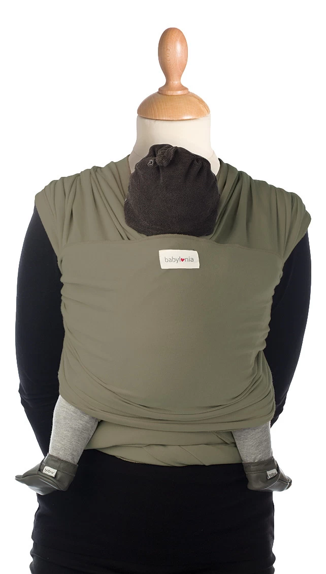 Babylonia Tricot-Slen Bamboo Khaki Green Draagdoek BDDTSB_1_707