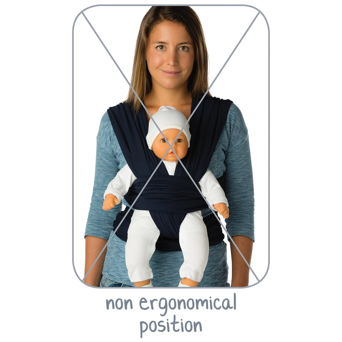 Babylonia Tricot-Slen Organic Sierra Brown Draagdoek BDDTS_1_903 - Afbeelding 5