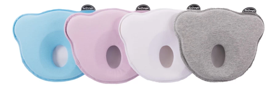 Bo Jungle B-Cosy Jersey Wit Ergonomisch Hoofdkussentje B800320 - Afbeelding 2