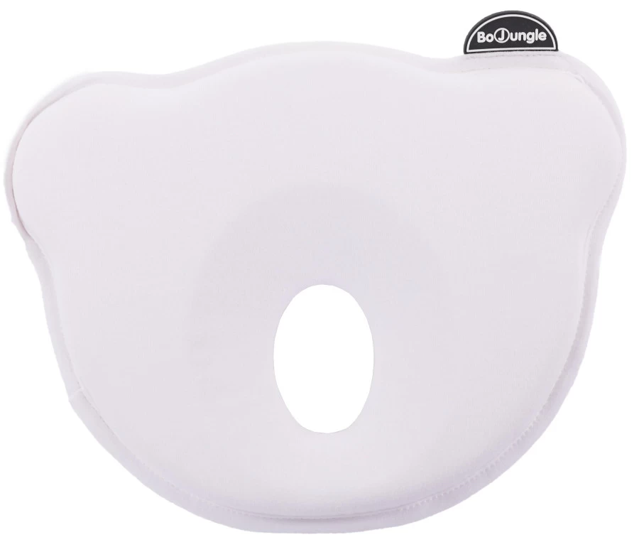 Bo Jungle B-Cosy Jersey Wit Ergonomisch Hoofdkussentje B800320
