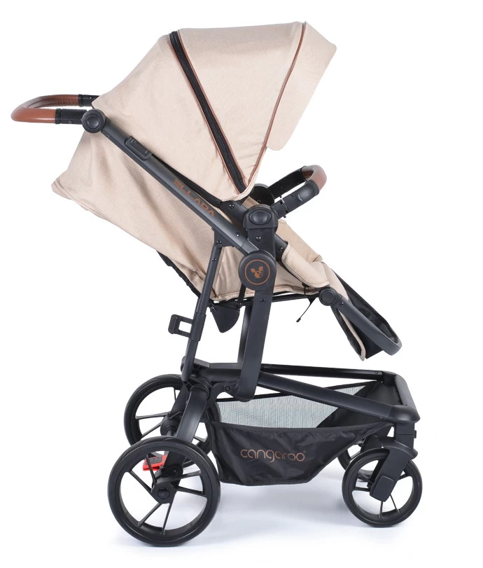 Cangaroo Ellada Beige 3-in-1 Combi Kinderwagen Incl. Autostoel - Afbeelding 10