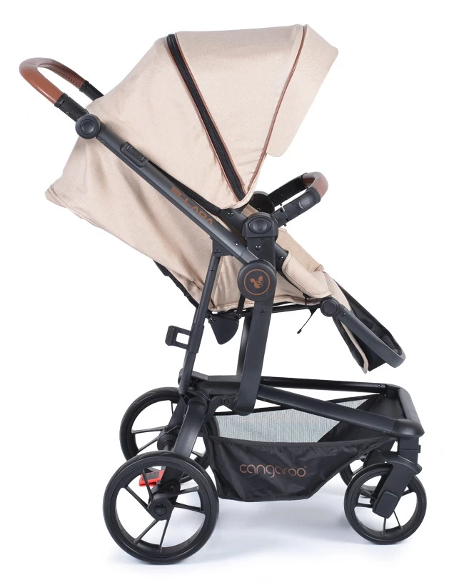 Cangaroo Ellada Beige 3-in-1 Combi Kinderwagen Incl. Autostoel - Afbeelding 11