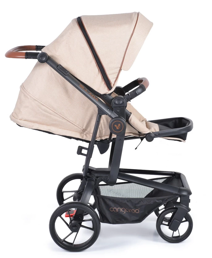 Cangaroo Ellada Beige 3-in-1 Combi Kinderwagen Incl. Autostoel - Afbeelding 12