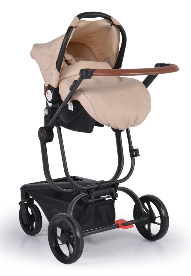 Cangaroo Ellada Beige 3-in-1 Combi Kinderwagen Incl. Autostoel - Afbeelding 15