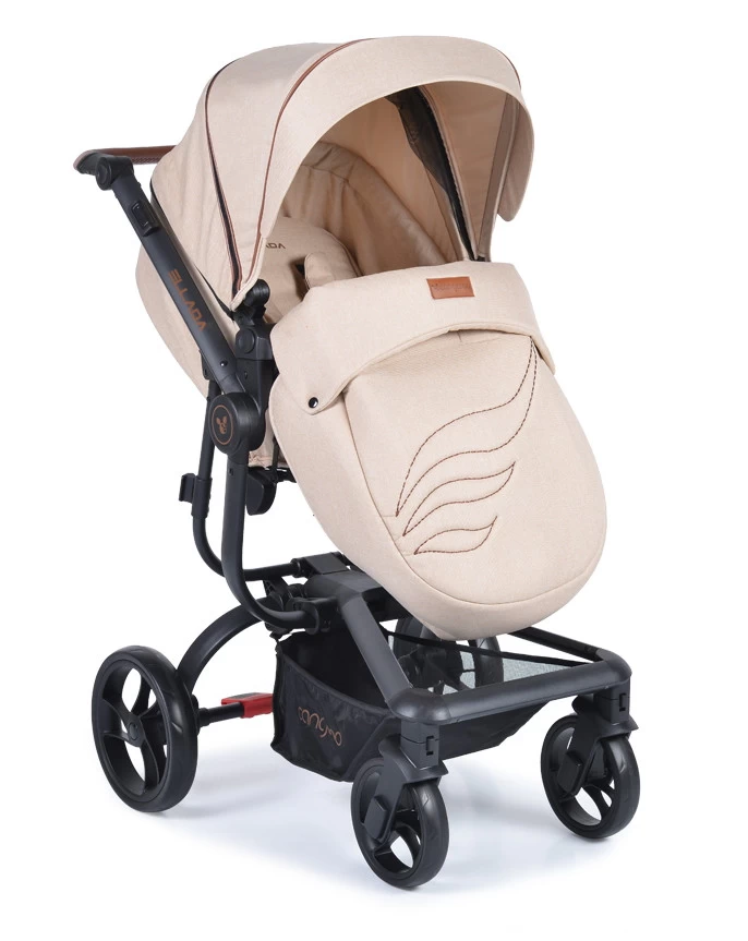Cangaroo Ellada Beige 3-in-1 Combi Kinderwagen Incl. Autostoel - Afbeelding 5