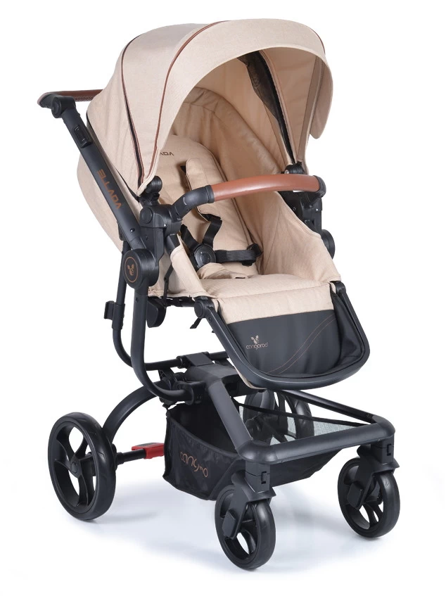 Cangaroo Ellada Beige 3-in-1 Combi Kinderwagen Incl. Autostoel - Afbeelding 6