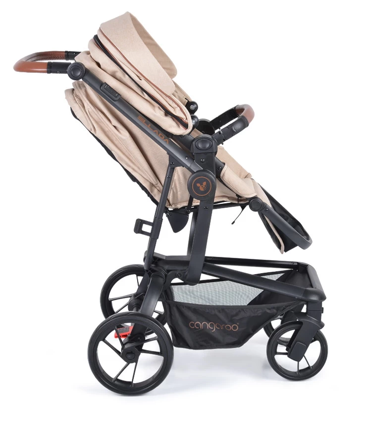 Cangaroo Ellada Beige 3-in-1 Combi Kinderwagen Incl. Autostoel - Afbeelding 7