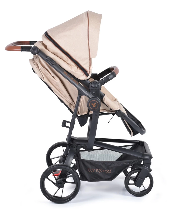Cangaroo Ellada Beige 3-in-1 Combi Kinderwagen Incl. Autostoel - Afbeelding 8