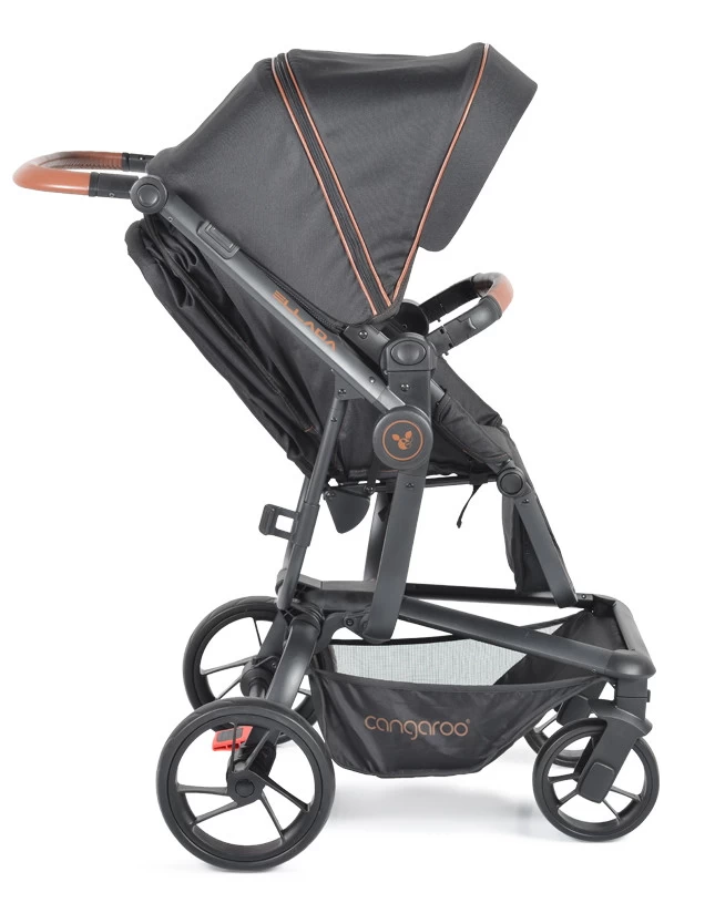 Cangaroo Ellada Black 3-in-1 Combi Kinderwagen Incl. Autostoel - Afbeelding 10