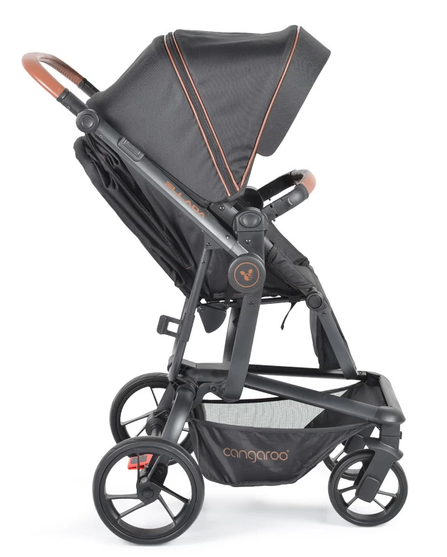 Cangaroo Ellada Black 3-in-1 Combi Kinderwagen Incl. Autostoel - Afbeelding 11