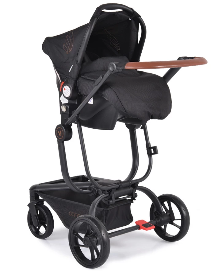 Cangaroo Ellada Black 3-in-1 Combi Kinderwagen Incl. Autostoel - Afbeelding 15
