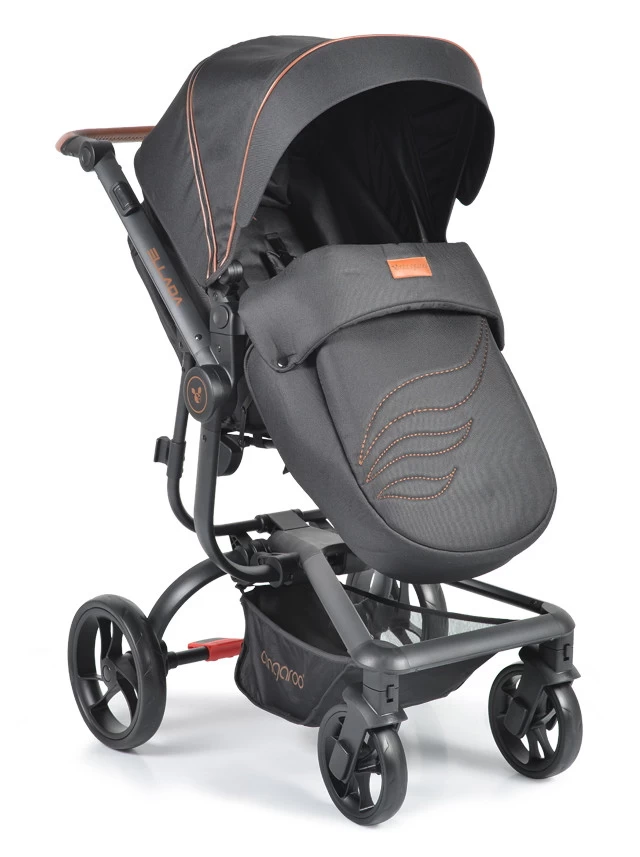 Cangaroo Ellada Black 3-in-1 Combi Kinderwagen Incl. Autostoel - Afbeelding 5