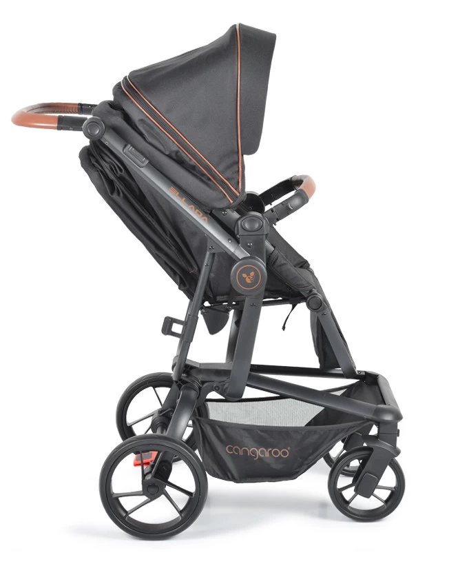 Cangaroo Ellada Black 3-in-1 Combi Kinderwagen Incl. Autostoel - Afbeelding 8