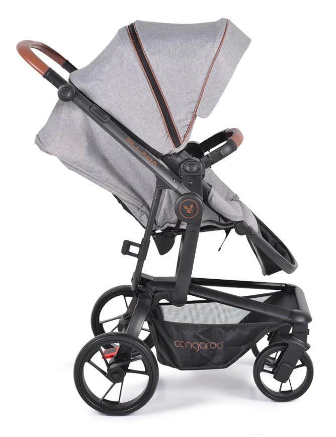 Cangaroo Ellada Grey 3-in-1 Combi Kinderwagen Incl. Autostoel - Afbeelding 10