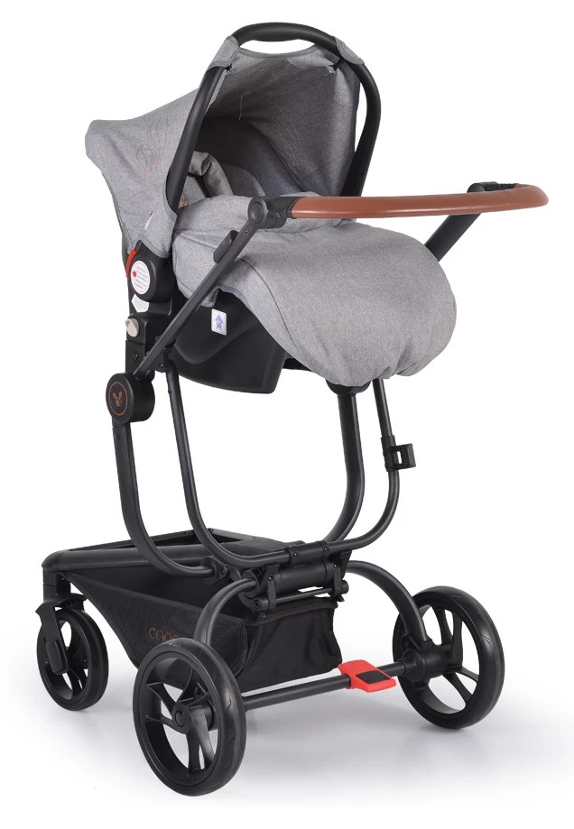 Cangaroo Ellada Grey 3-in-1 Combi Kinderwagen Incl. Autostoel - Afbeelding 14