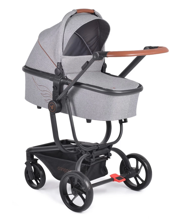 Cangaroo Ellada Grey 3-in-1 Combi Kinderwagen Incl. Autostoel - Afbeelding 2