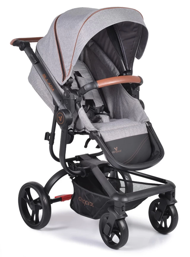 Cangaroo Ellada Grey 3-in-1 Combi Kinderwagen Incl. Autostoel - Afbeelding 6