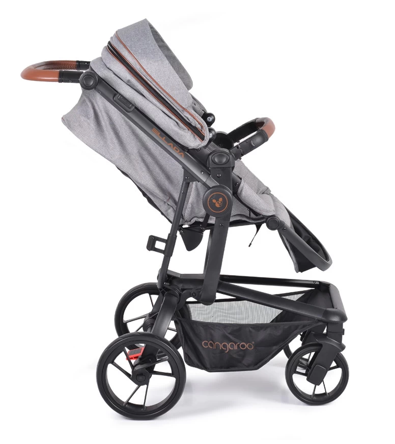Cangaroo Ellada Grey 3-in-1 Combi Kinderwagen Incl. Autostoel - Afbeelding 7