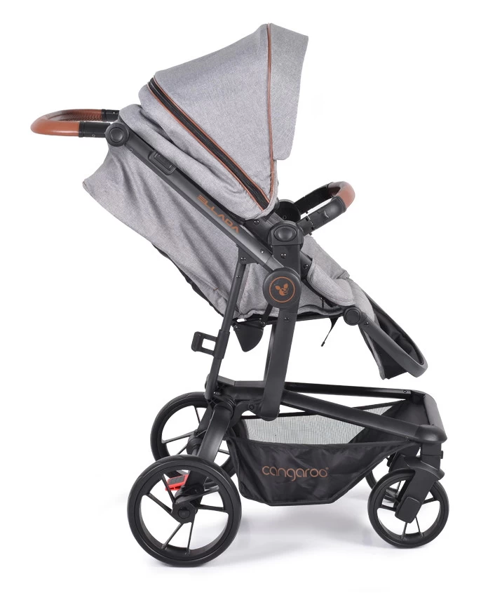 Cangaroo Ellada Grey 3-in-1 Combi Kinderwagen Incl. Autostoel - Afbeelding 8