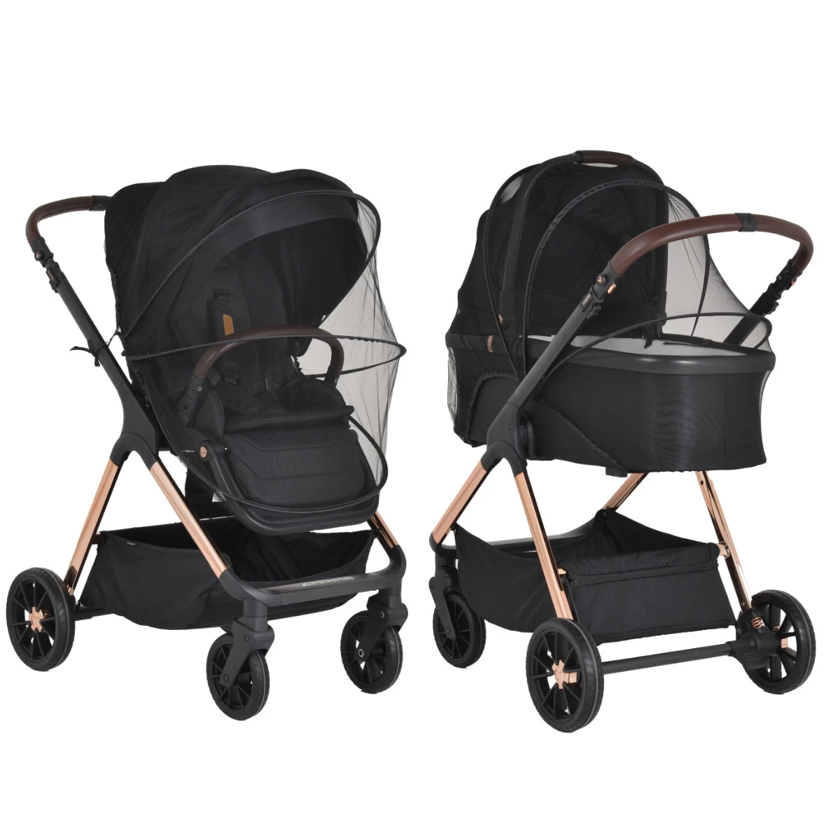 Cangaroo Empire Black 3-in-1 Kinderwagen Incl. Autostoel - Afbeelding 10