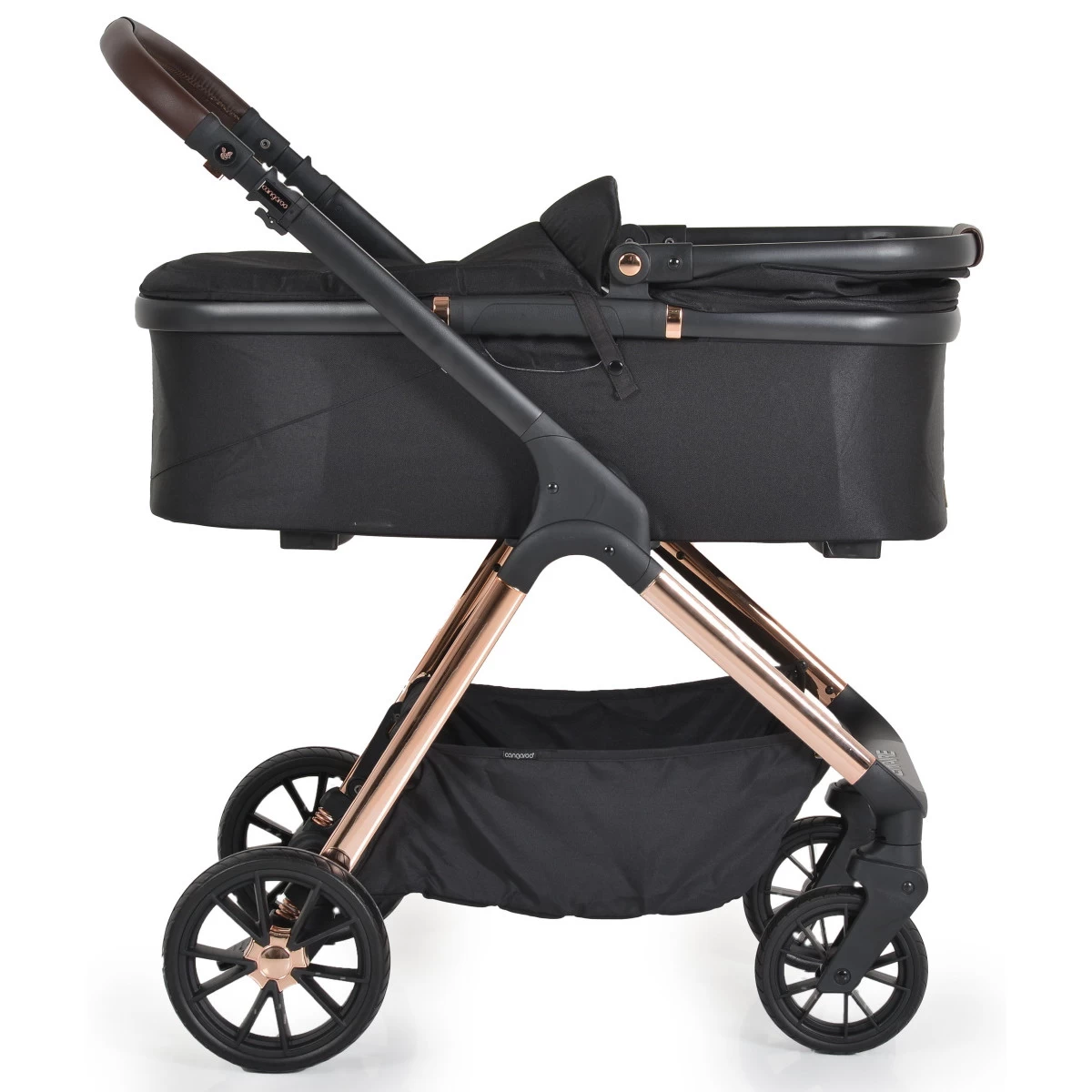 Cangaroo Empire Black 3-in-1 Kinderwagen Incl. Autostoel - Afbeelding 4