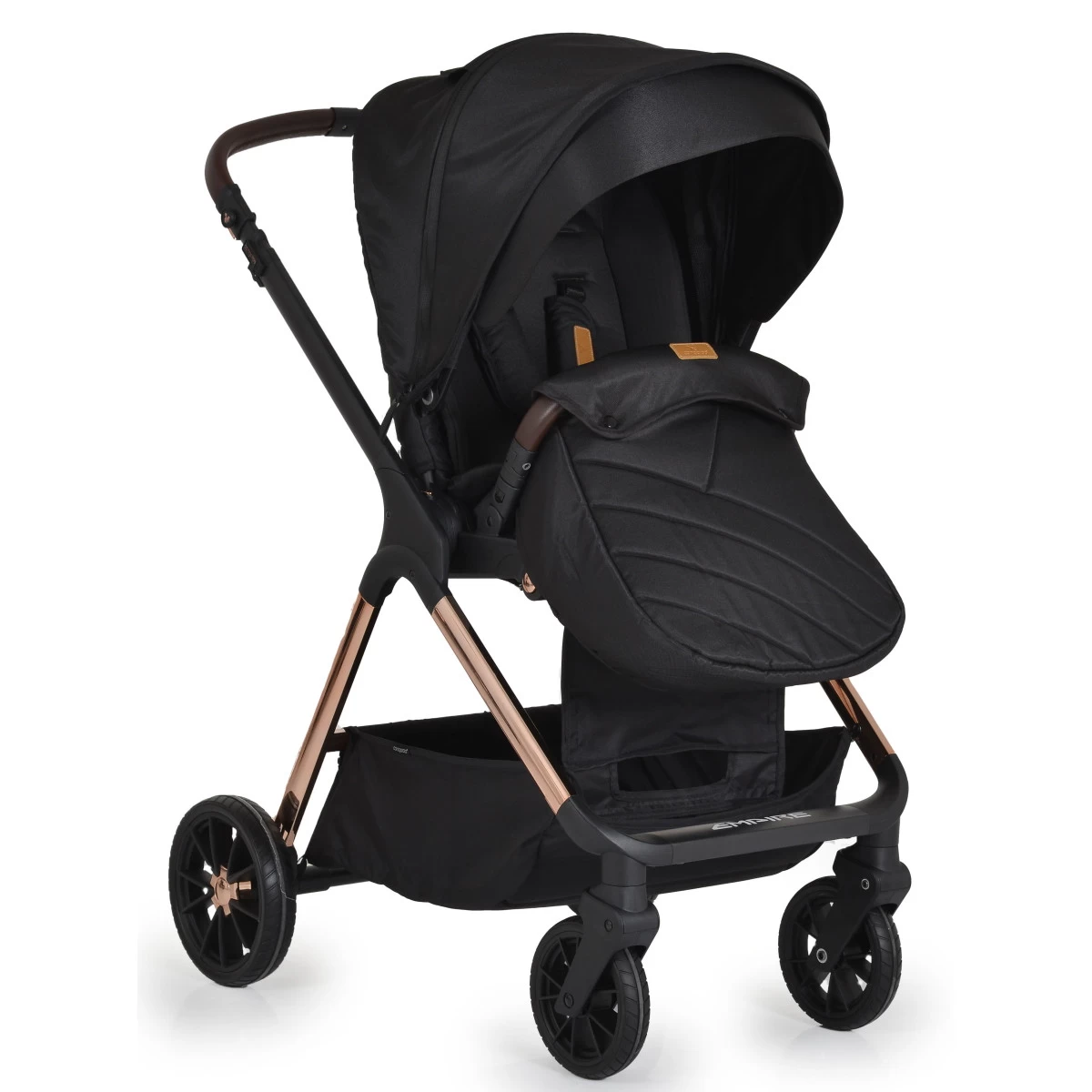 Cangaroo Empire Black 3-in-1 Kinderwagen Incl. Autostoel - Afbeelding 8