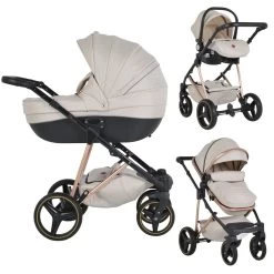 Cangaroo Florence Beige 3-in-1 Kinderwagen Incl. Autostoel 109994