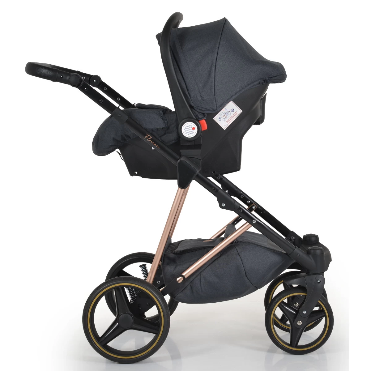 Cangaroo Florence Black 3-in-1 Kinderwagen Incl. Autostoel 109997 - Afbeelding 19
